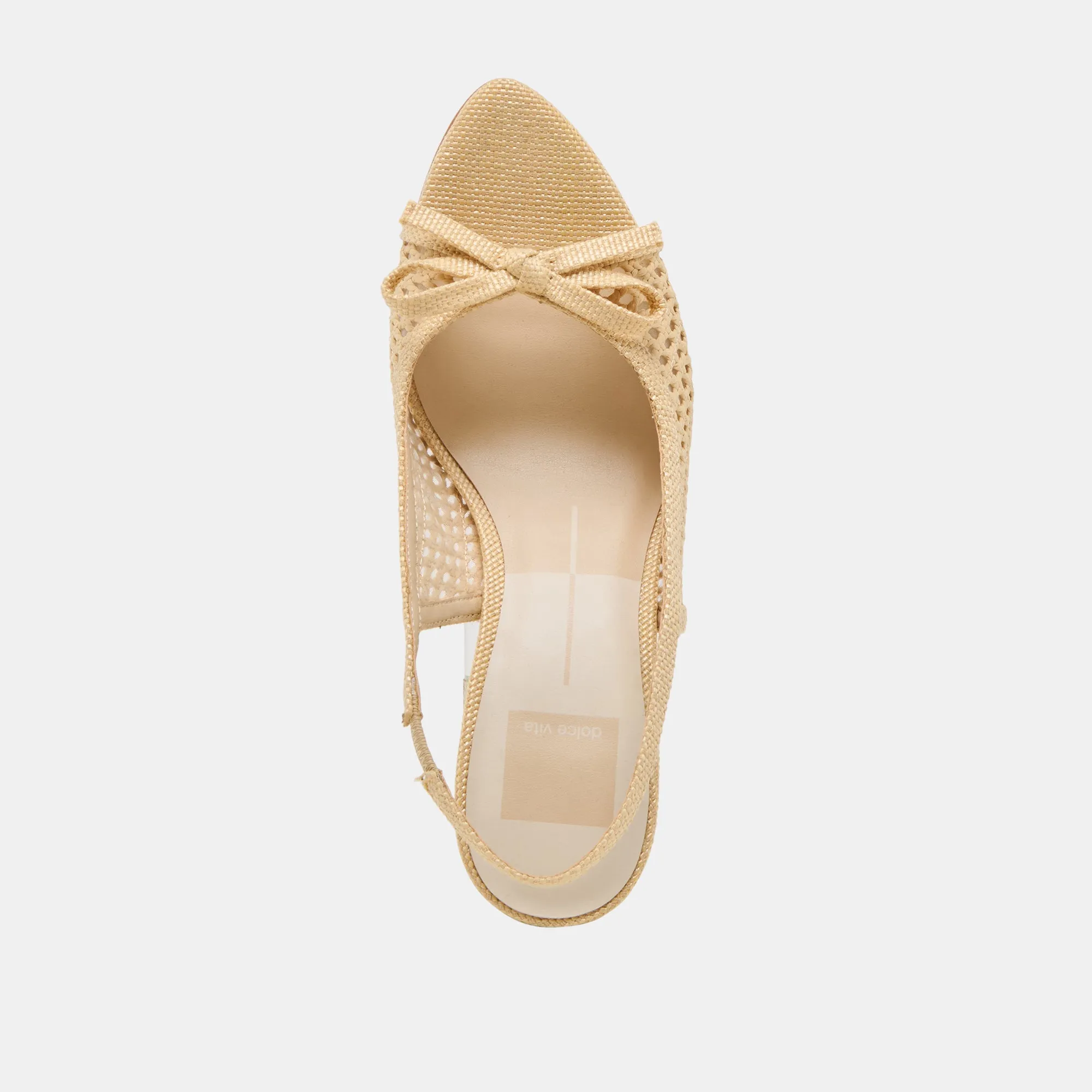 MORELA HEELS NATURAL RAFFIA