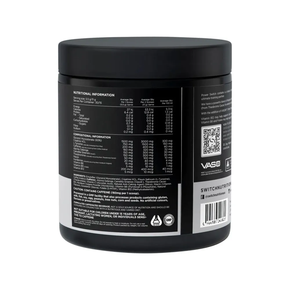 Switch Nutrition Power Performance Energy Blend Mango Pineapple 165g